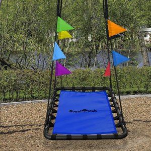 Platform tree swing (blue)